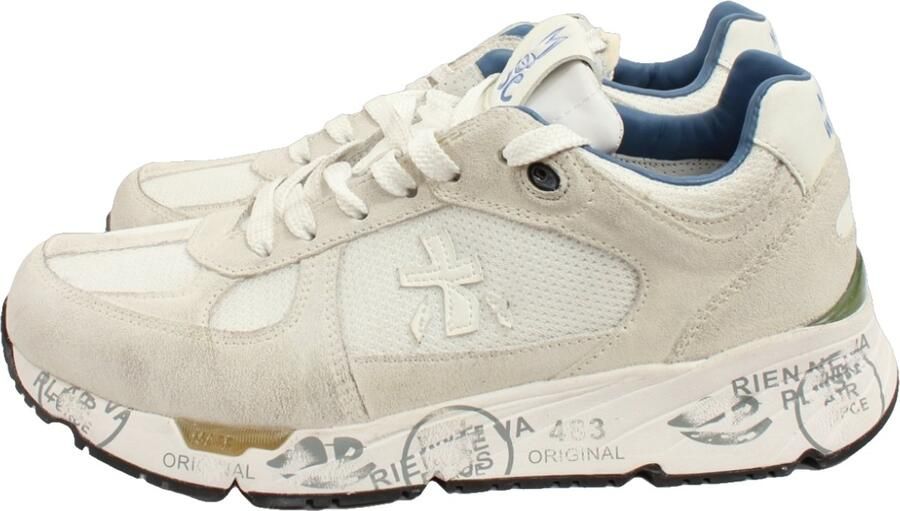Premiata Vintage Nineties Style Sneakers Gray Heren