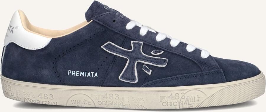 PREMIATA Lage Sneakers Heren Steven Maat: 46 Materiaal: Suède Kleur: Blauw - Foto 2