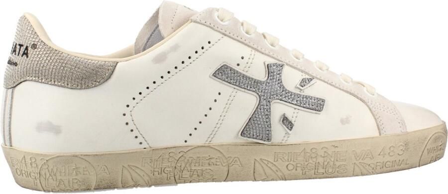 PREMIATA Lage Sneakers Dames Stevend Maat: 39 Materiaal: Leer Kleur: Wit
