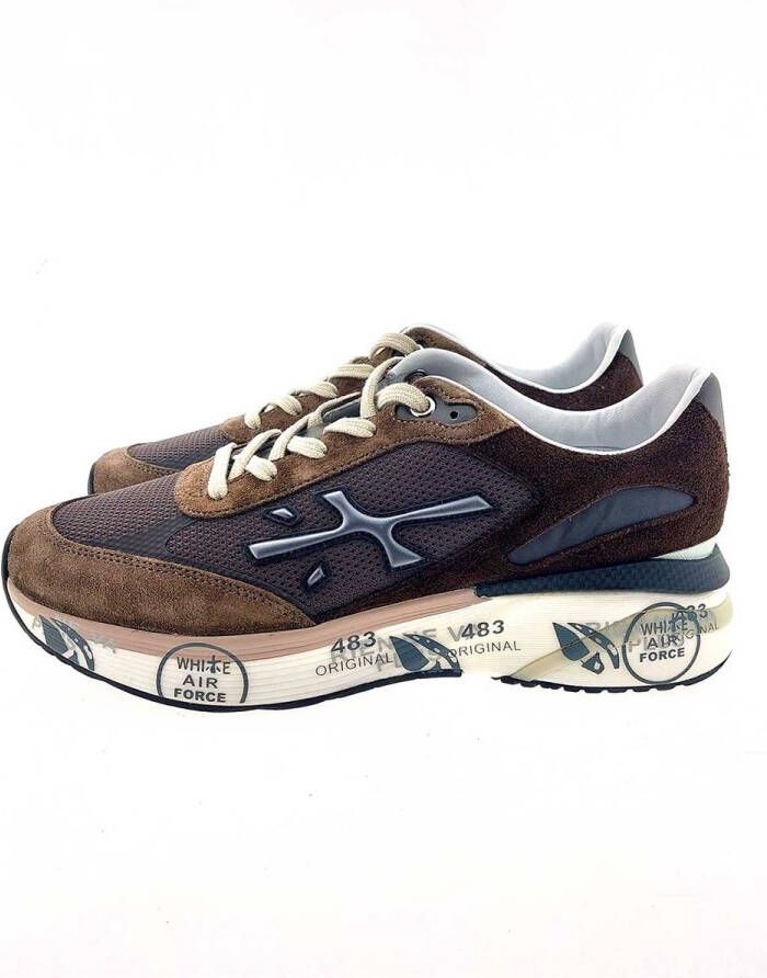 PREMIATA Lage Sneakers Heren Moerun Maat: 44 Materiaal: Suède Kleur: Bruin - Foto 2