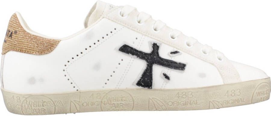 Premiata Steven 6664 Wit Leren Sneakers White Dames