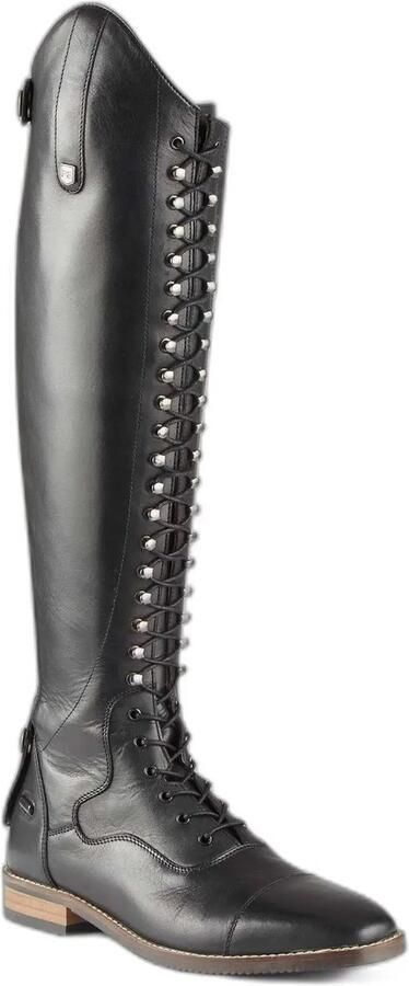 Premier Equine Leren rijlaarzen met vetersluiting voor dames Maurizia Wide Large