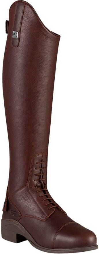 Premier Equine Vallardi Ladies Leather Field Tall Riding Wide Rijlaarzen Bruin