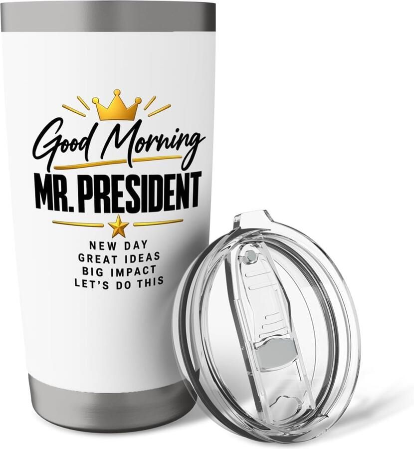 President mok voor koffie dubbelwandig roestvrij staal
