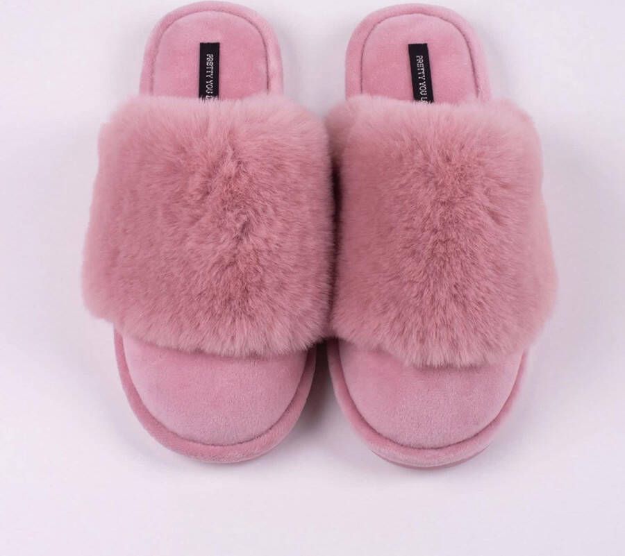 Pretty You Londen Pretty You London slof slipper roze