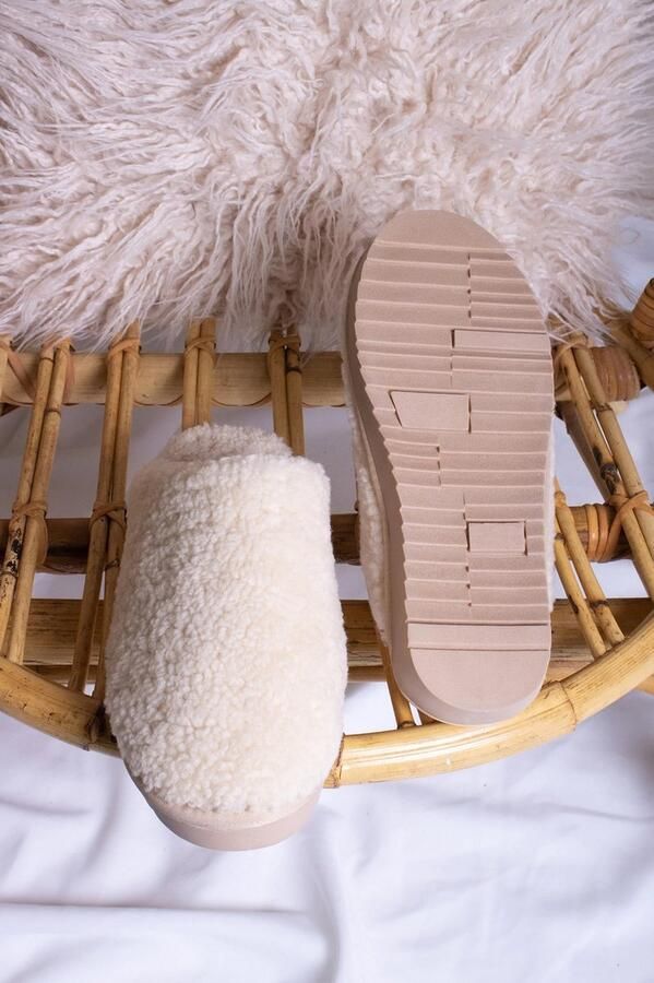 Pretty You London Sheepskin Jude Slof Sheepskin Jude Slof-natural - Foto 5