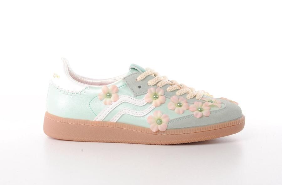 Primabase dames sneaker Daisy suède en leder groen