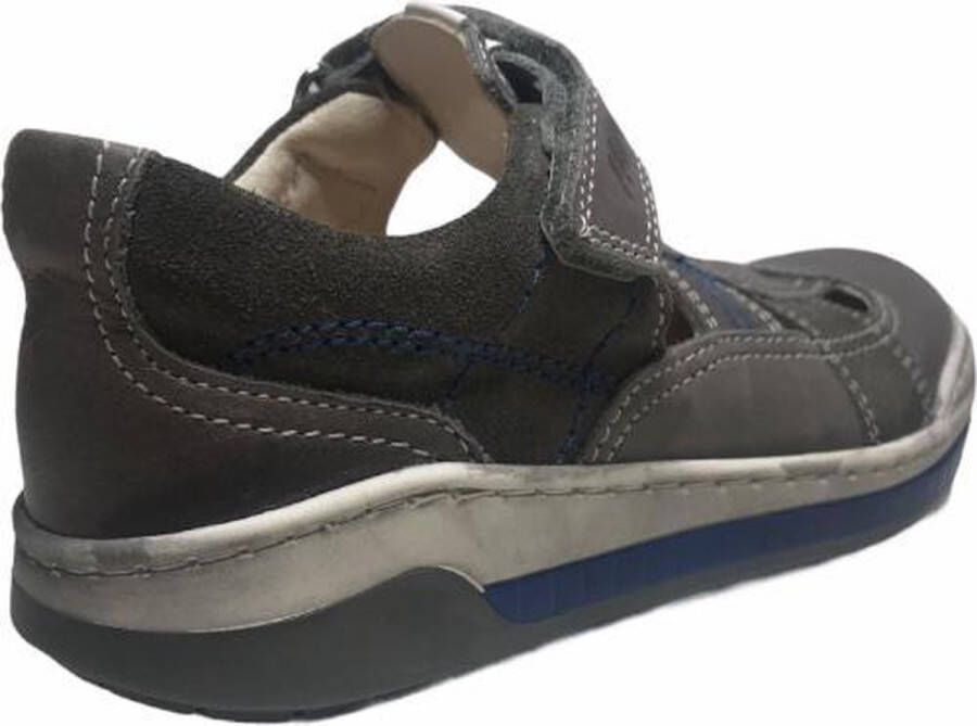 Primigi velcro gesloten lederen sandalen 51020 grijs wit