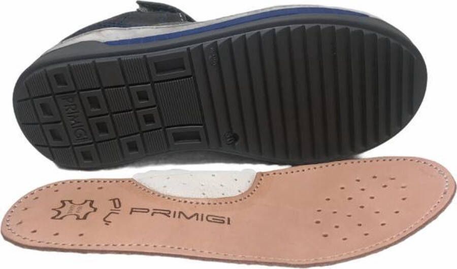 Primigi velcro gesloten lederen sandalen 51020 grijs wit - Foto 3