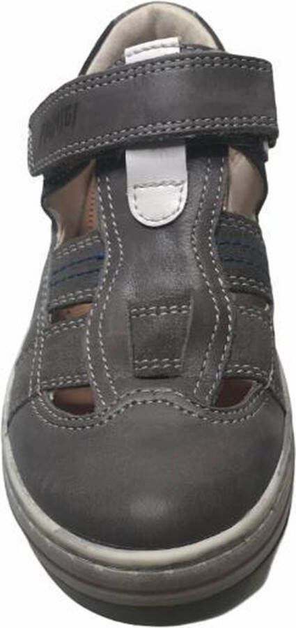Primigi velcro gesloten lederen sandalen 51020 grijs wit - Foto 5