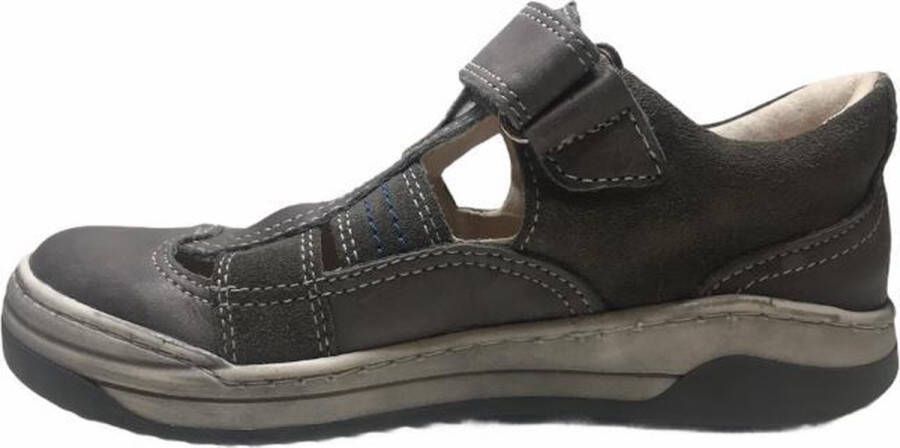 Primigi velcro gesloten lederen sandalen 51020 grijs wit - Foto 4