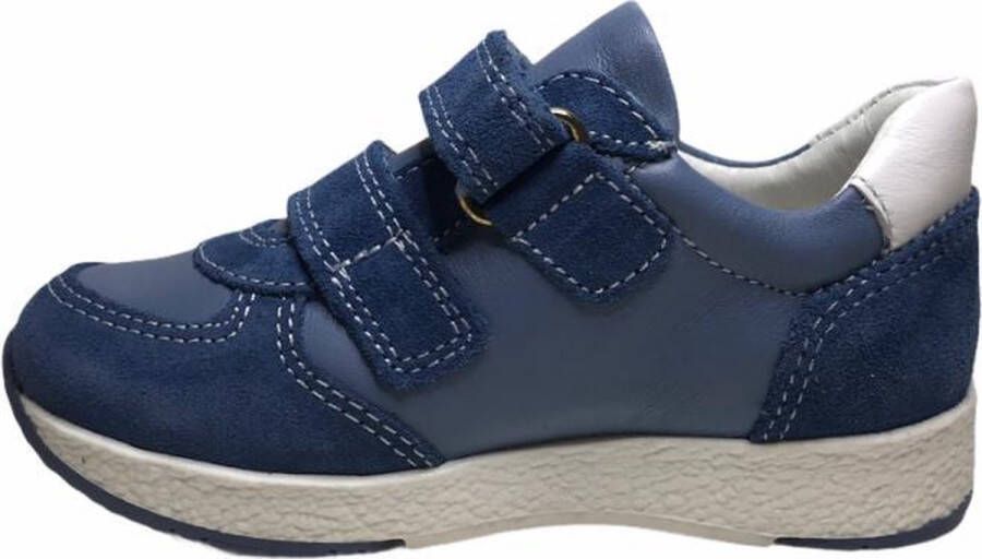 Primigi velcro lederen sneakers 3413944 Blauw wit - Foto 4