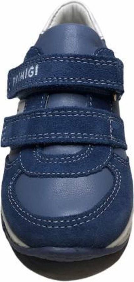 Primigi velcro lederen sneakers 3413944 Blauw wit - Foto 5