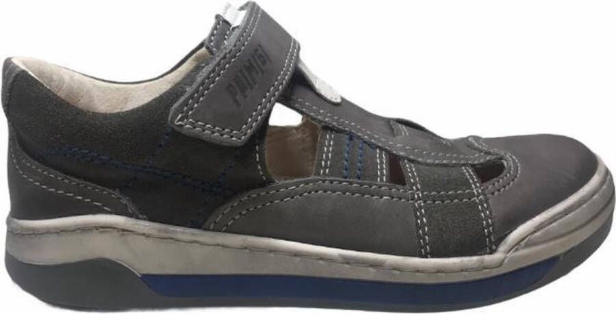 Primigi velcro gesloten lederen sandalen 51020 grijs wit - Foto 6