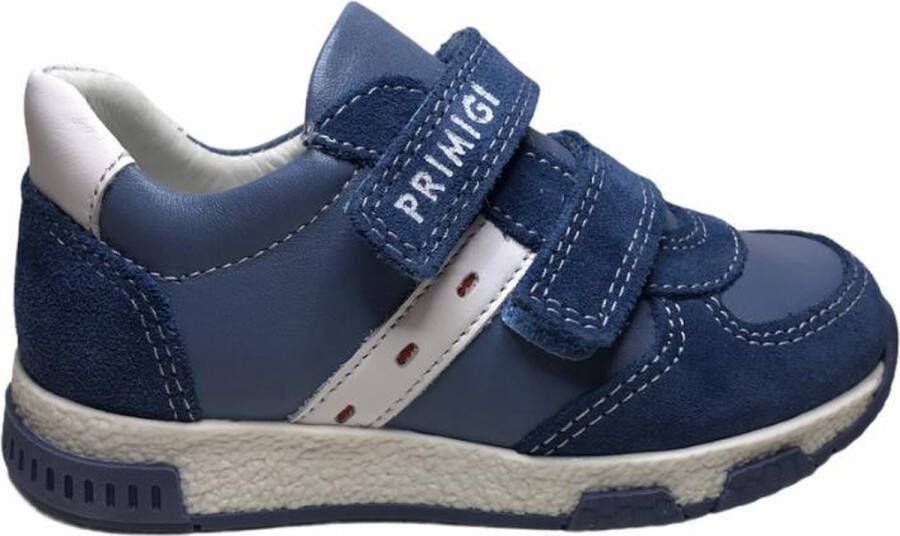 Primigi velcro lederen sneakers 3413944 Blauw wit - Foto 7