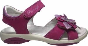 Primigi velcro roze bloem lederen sandalen 3389244 fuchsia