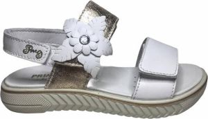 Primigi velcro's bloem lederen sandalen 3391622 wit goud mt 28