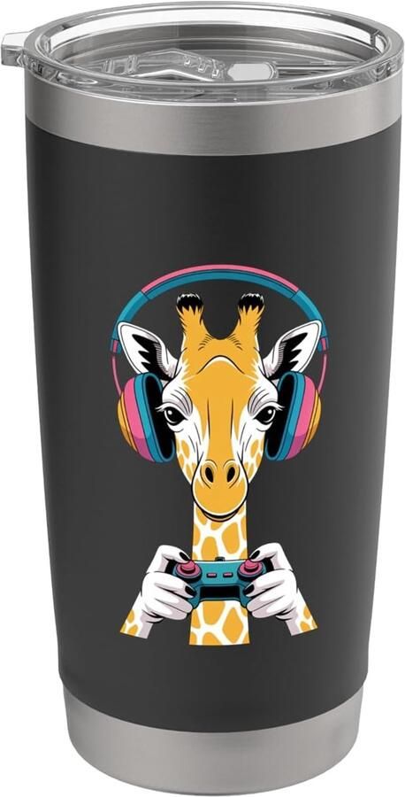 Print koptelefoon voor gamers dubbele wand thermobeker