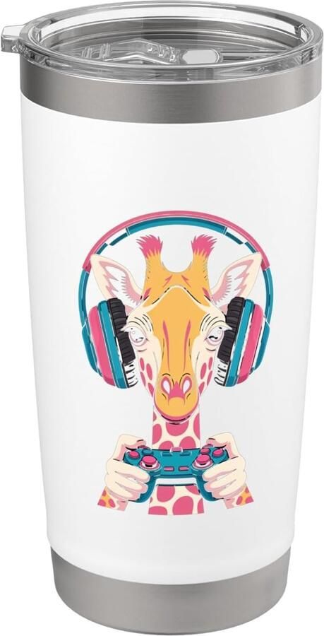 Print koptelefoon voor gamers dubbele wand thermobeker