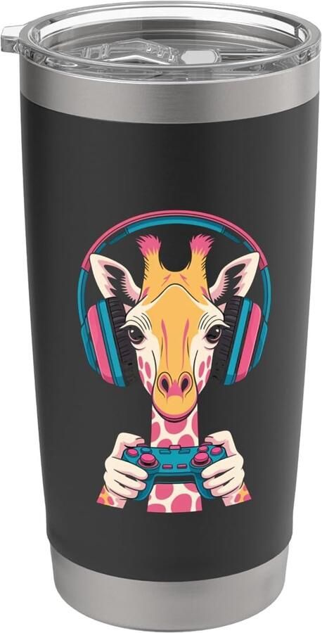 Print koptelefoon voor gamers dubbele wand thermobeker
