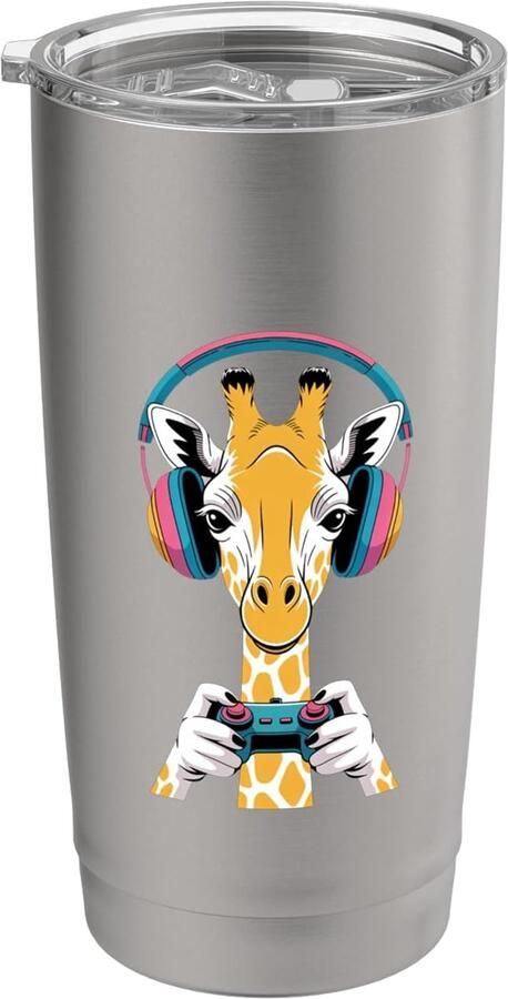 Print koptelefoon voor gamers dubbele wand thermobeker