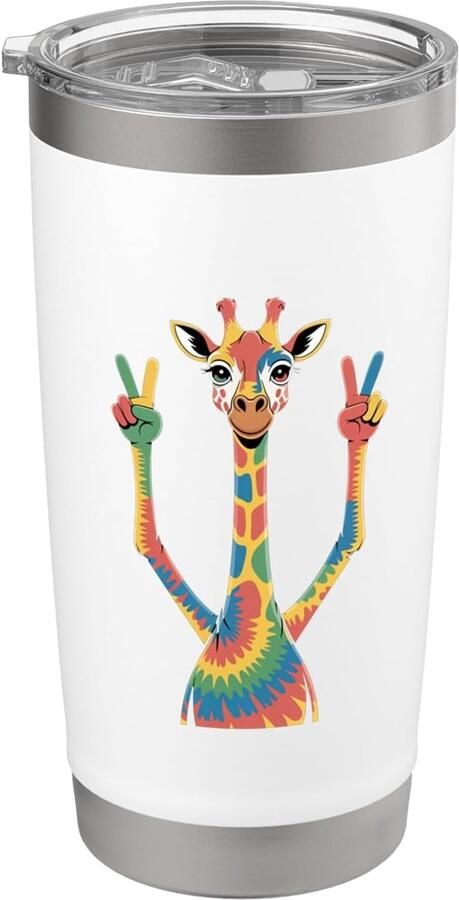 Print mok batik vredesteken hippie dubbelwandig
