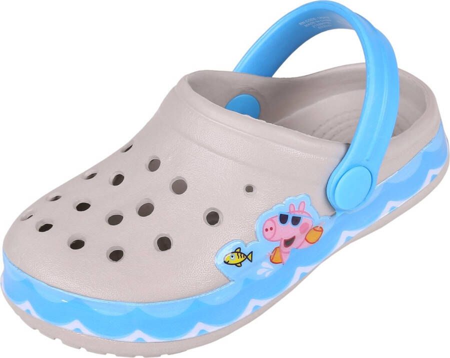 PRODUKT Grijs-blauwe slippers voor Jongens gemaakt van Licht EVA-materiaal George Peppa Pig