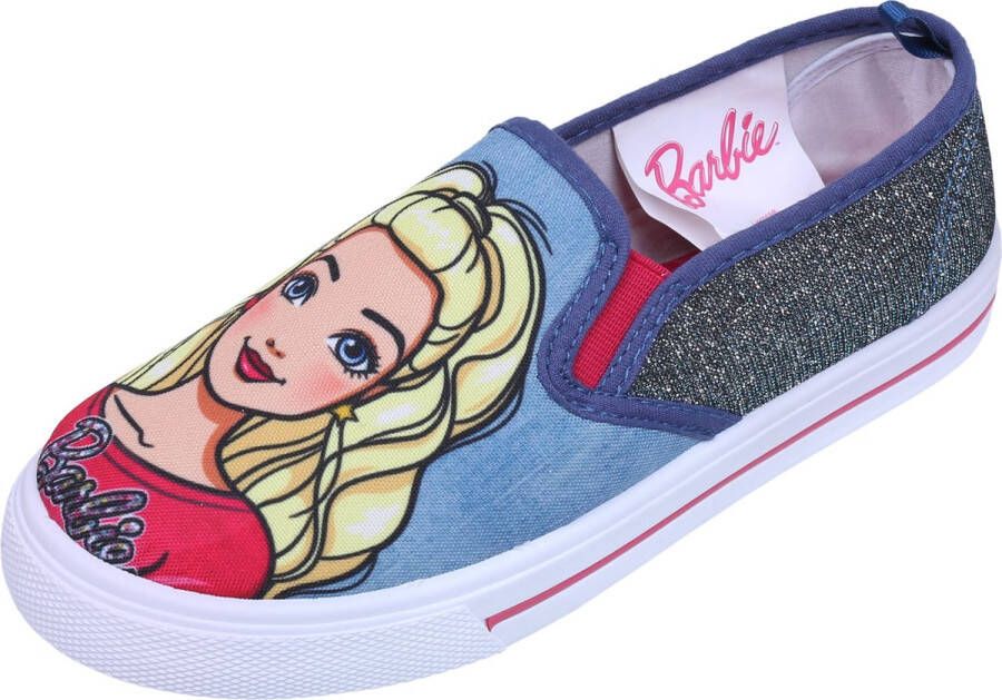 PRODUKT Instappers denim sneakers met glitter BARBIE