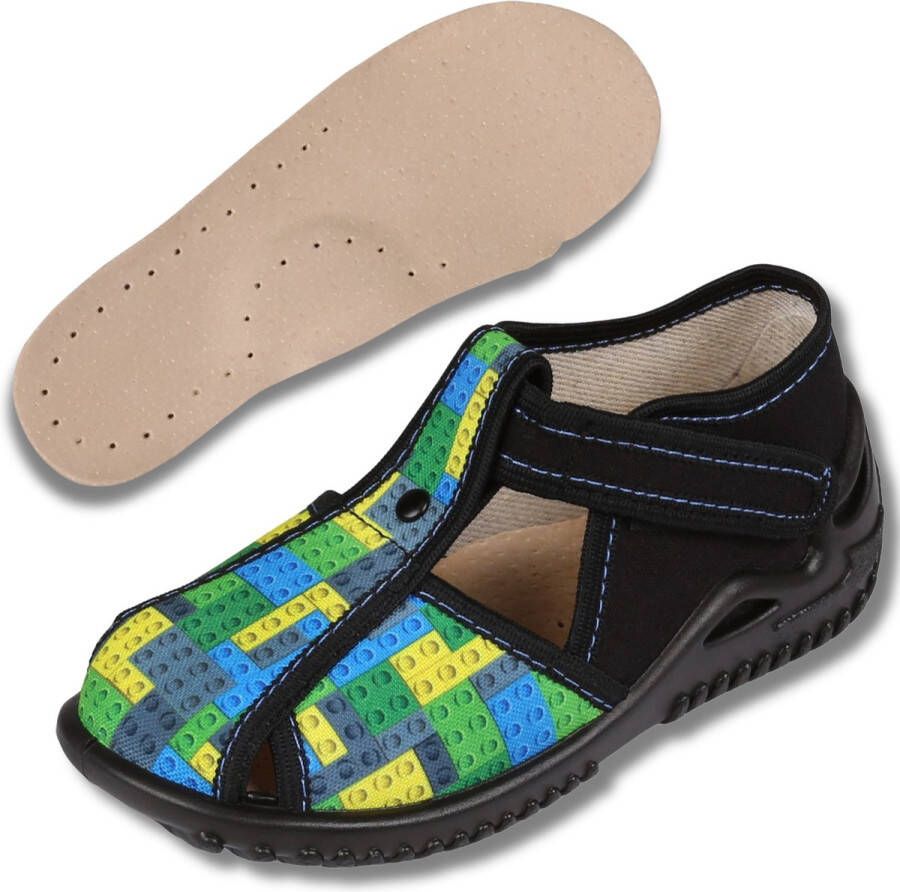 PRODUKT Kleurrijke Klittenband Jongens Sneakers Pantoffels Tymon ZETPOL
