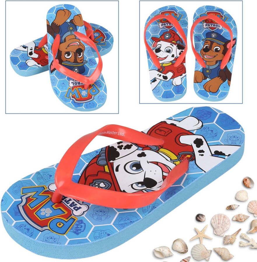 PRODUKT Paw Patrol Marshall Chase Kleurige slippers flip-flops voor jongens