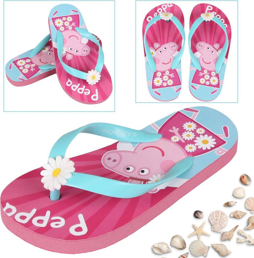 PRODUKT Peppa Pig Roze slippers flip-flops voor meisjes badslippers voor meisjes