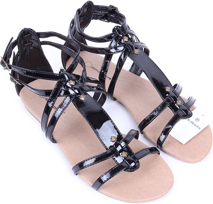 Sarcia.eu Zwarte gladiatoren met studs