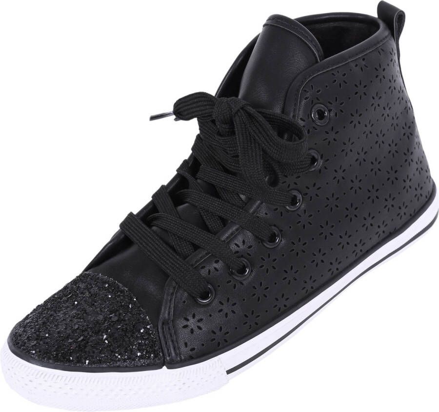 PRODUKT Zwarte glitter sportschoenen