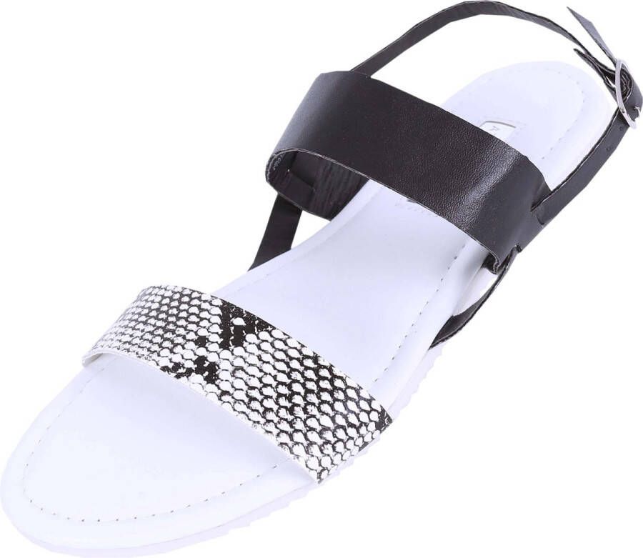 PRODUKT produkt Slippers van slangenleer