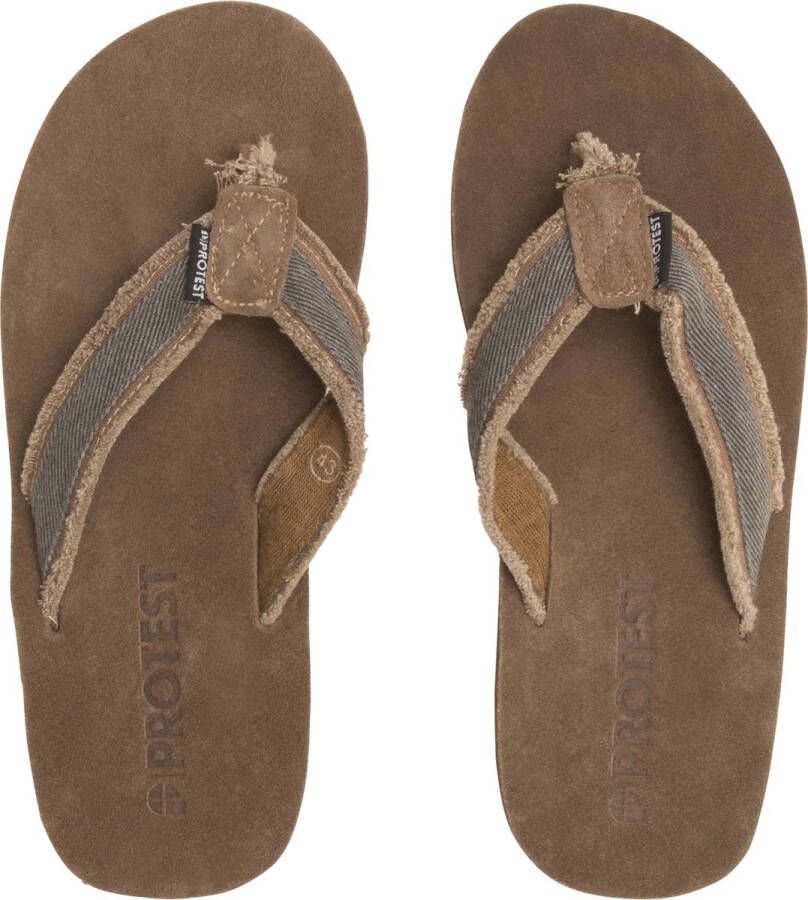 Protest Gabona Slippers Heren Lichtgewicht Teenslippers Coconut