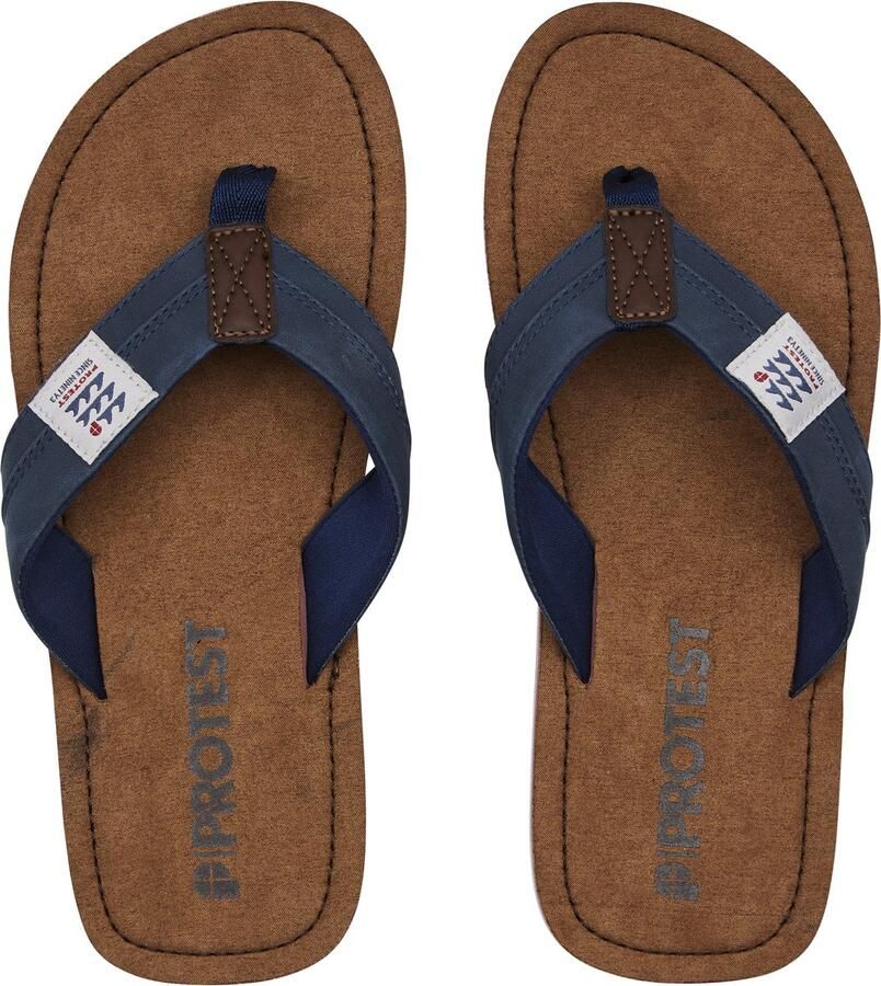 Protest PRTBlade Slippers Heren Lichtgewicht Teenslippers Zwart Raku Blue - Foto 2