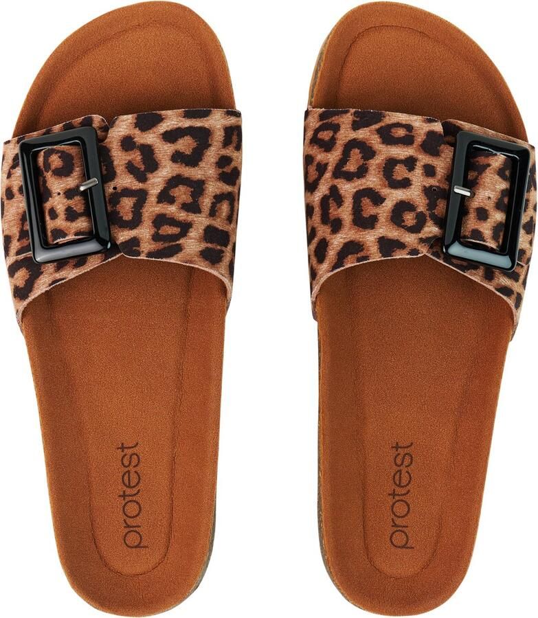 Protest PRTKaisa Slippers Dames Gespsluiting Normale pasvorm Bruin