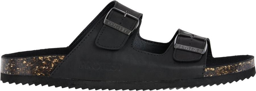 Protest PRTMikal Slippers Heren Brede banden Gesp Zwart True Black - Foto 2