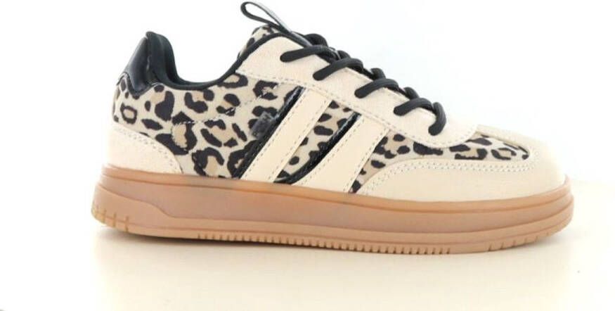 POSH by Poelman Nala sneakers met panterprint beige zwart - Foto 2