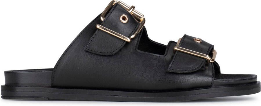 PS Poelman Aran leren slippers met studs zwart - Foto 2