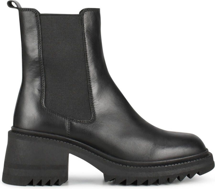 POELMAN Chelsea Zwart Leer Chelsea boots Dames