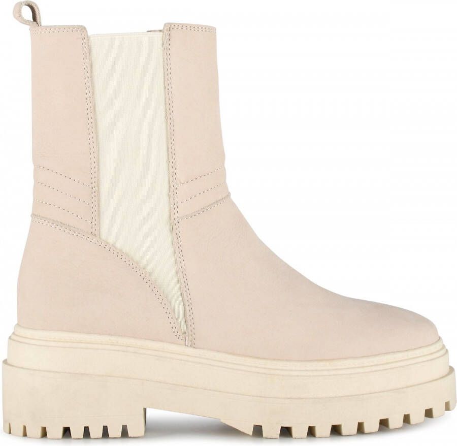 PS Poelman AZRA Dames Chelsea Laarzen Beige