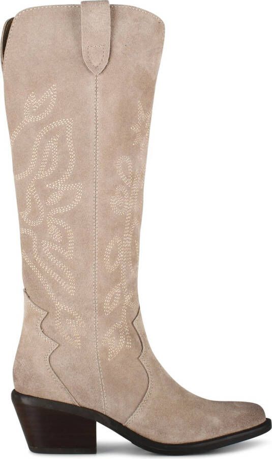 PS Poelman CILLY Dames Western Laarzen Beige
