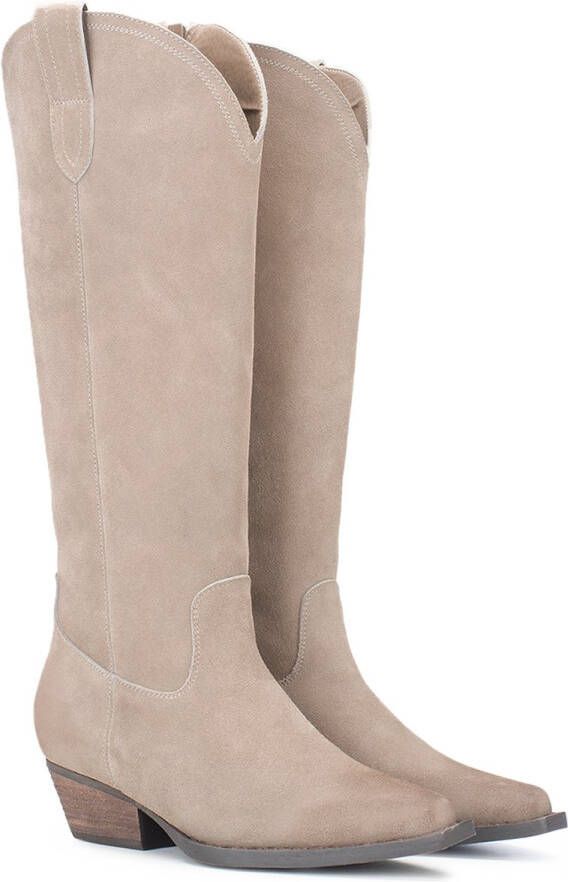 PS Poelman Dana suède cowboylaarzen bruin - Foto 2