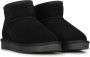 POELMAN Lage schapenvacht boots Zwart Suede Bont Dames - Thumbnail 2