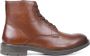 PS Poelman Heren Laren Cognac Leren Veter Laars - Thumbnail 1