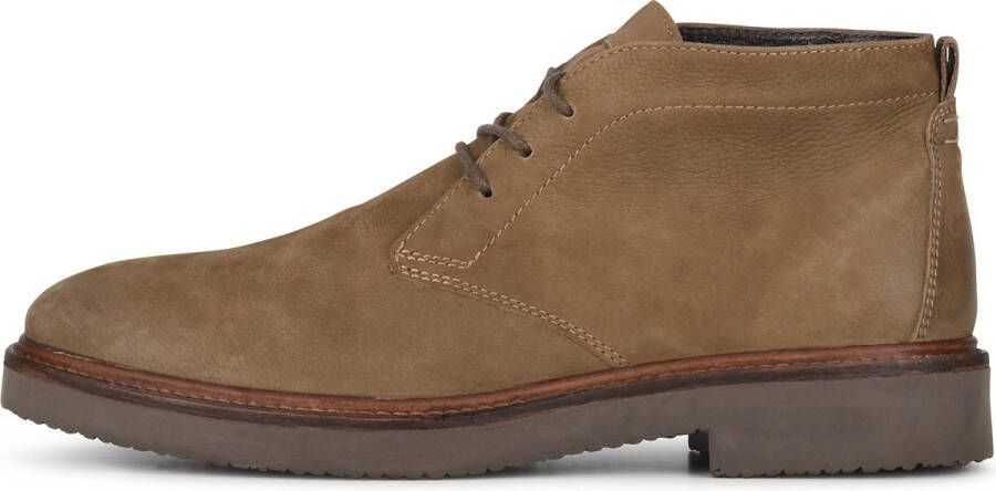 PS Poelman HUDSON Heren Hoge Veter Schoenen Donker Taupe