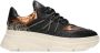 PS Poelman JANA Dames Sneakers Zwart Met Combinatie - Thumbnail 2