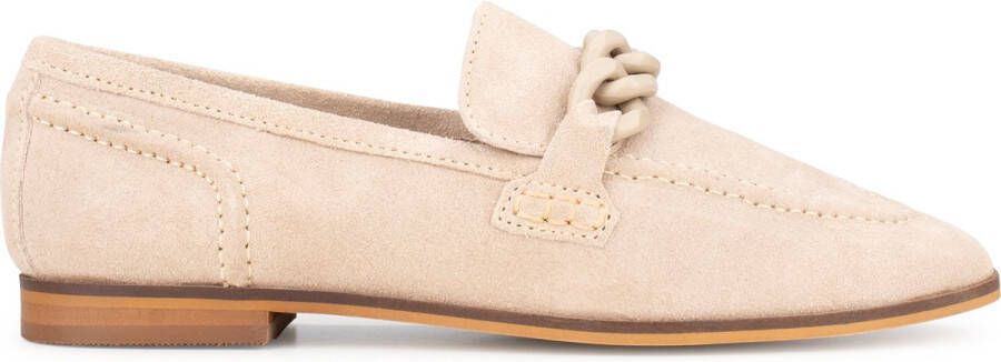 POELMAN Loafers suède Beige Suede Loafers Dames