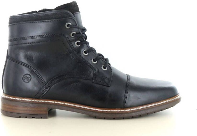 PS Poelman JONI Heren Veterschoenen Zwart